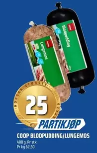 COOP BLODPUDDING/LUNGEMOS