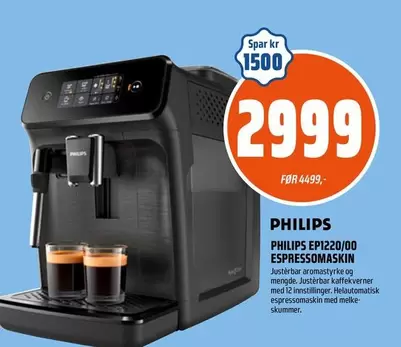 Philips - PHILIPS EP1220/00 ESPRESSOMASKIN