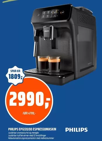 Philips - EPI220/00 ESPRESSOMASKIN