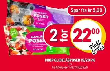 GLIDELÅSPOSER 15/20 PK