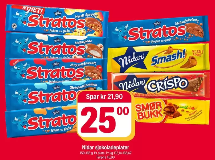 Smash - Stratos Sjokoladeplater
