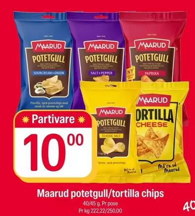 Potetgull / Tortilla Chips