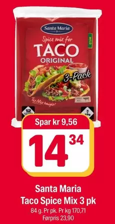 Taco - Spice Mix 3 pk