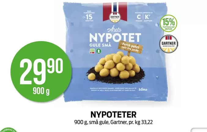 NYPOTET GULE SMÅ