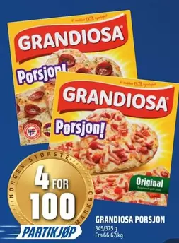 Grandiosa - GRANDIOSA PORSJON