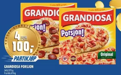 Grandiosa - Porsjon