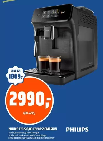 Philips - EPI220/00 ESPRESSOMASKIN