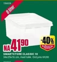 SMARTSTORE CLASSIC 10 34x25x16 cm, med lokk