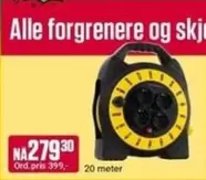 Alle forgrener og skjøteledninger