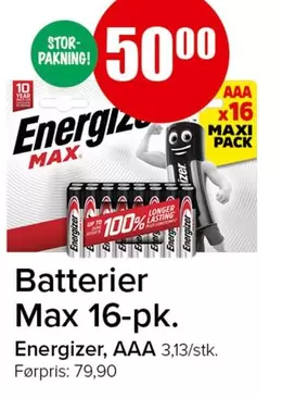 Max - Batterier