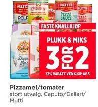Pizzamel/tomater