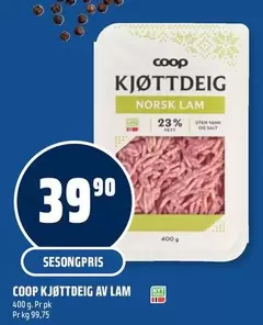 Norsk - KJØTTDEIG NORSK LAM