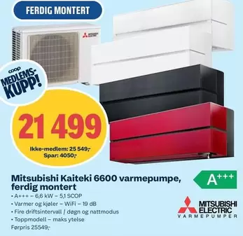 Kaitēki 6600 varmepumpe