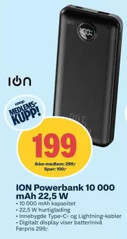Powerbank 10 000 mAh 22,5 W