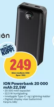 Powerbank 20 000 mAh 22,5W