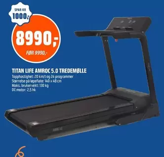 Titan - TITAN LIFE AMROC 5.0 TREDEMØLLE