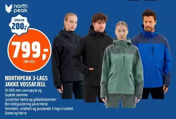 NORTHPEAK 3-LAGS JAKKE VOSS