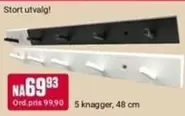 5 knagger, 48 cm