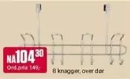 Over - 8 knagger, over dør
