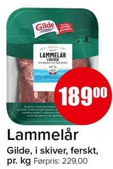 Over - Lammelår i skiver