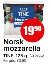 Norsk -  mozzarella
