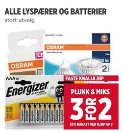 Star - Lyspærer og batterier