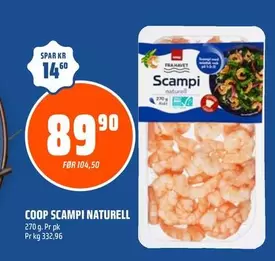 Scampi Naturell