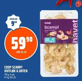 Coop Scampi Hvitløk & Urter