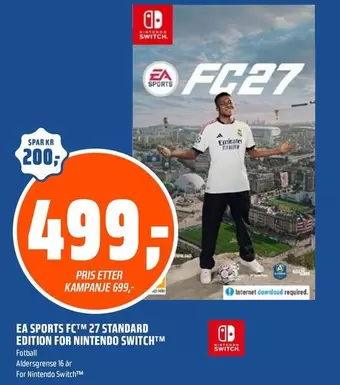 Switch - EA SPORTS FC™ 27 STANDARD EDITION FOR NINTENDO SWITCH™