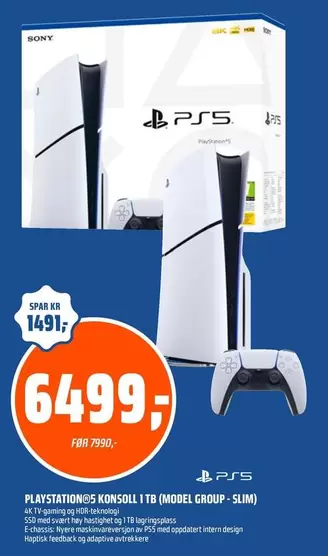 Playstation - PLAYSTATION 5 KONSOL 1 TB (MODEL GROUP - SLIM)