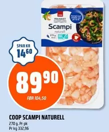 Scampi Naturell