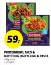 Taco - PROTEINBOWL TACO & KJØTTDEIG OG KYLLING & PASTA