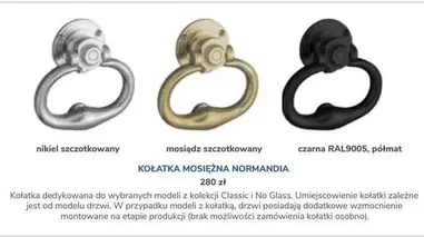 No - KOŁATKA MOSIĘŻNA NORMANDIA