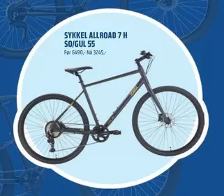 SYKKEL ALLROAD 7 H SO/GUL 55