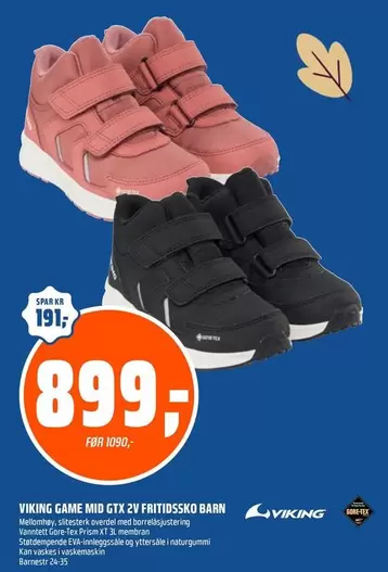 Viking - GAME MID GTX 2V FRITIDSSKO BARN