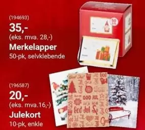 (194693) Merkelapper 50-pk, selvklebende