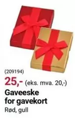 (209194) Gaveeske for gavekort