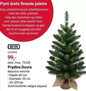 Juletre - Prydtre Dovre (222842)