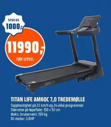 Titan - TITAN LIFE AMROC 7,0 TREDEMØLLE