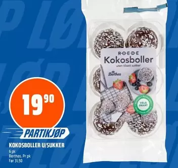 KOKOSBOLLER U/SUKKER