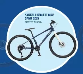 SYKKEL FJÆRLETT BLÅ/ SAND D275