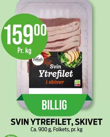 Svin Ytrefilet, Skivet