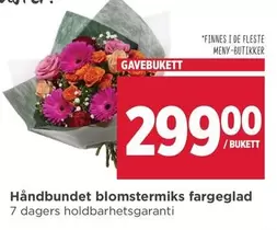 Hånbundet blomstermiks fargeglad