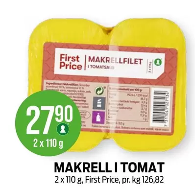 MAKRELLFILET I TOMATSAUS