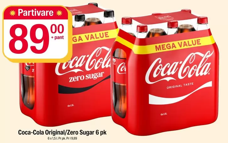 Coca Cola - Coca-Cola Original/Zero Sugar 6 pk