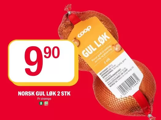Norsk - NORSK GUL LØK 2 STK