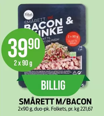 SMÅRETT BACON & INKE