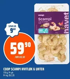 Scampi Hvitløk & Urter