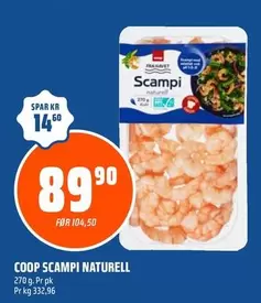 Scampi Naturell
