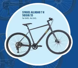 SYKKEL ALLROAD 7 H SO/GUL 55